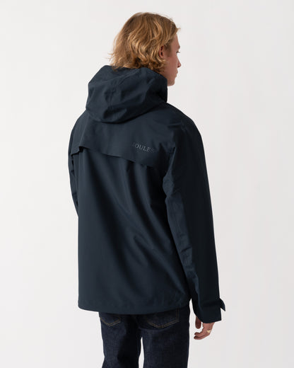 Back of the Joules Hadley Mens Waterproof Jacket - Navy