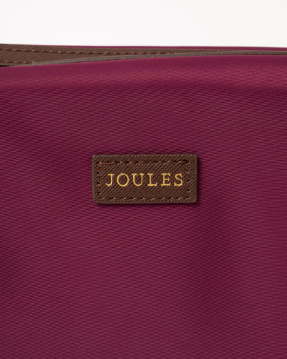 Joules Edie Womens Cosmetic Bag - Berry Red