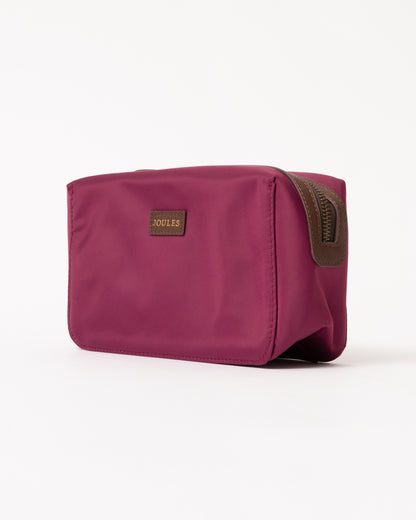 Joules Edie Womens Cosmetic Bag - Berry Red