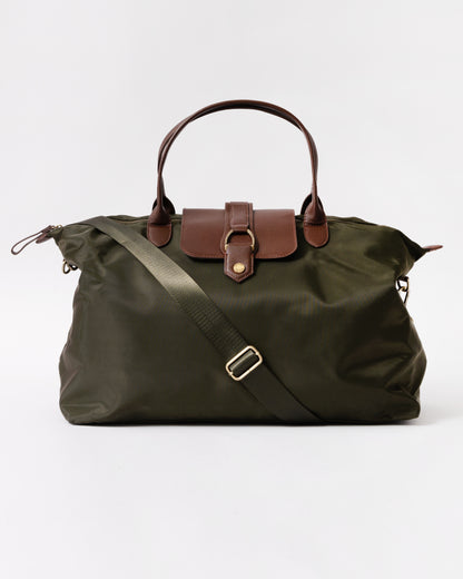 Joules Edie Womens Weekend Bag - Khaki Green