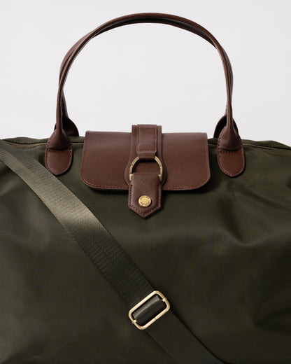 Joules Edie Womens Weekend Bag - Khaki Green