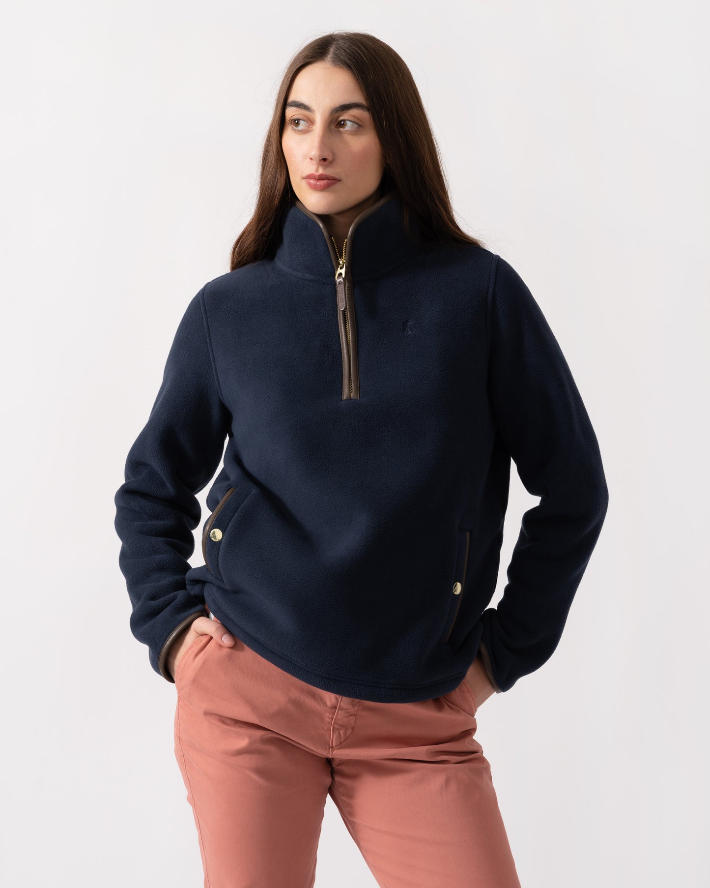 Joules Heritage 1/4 Zip Womens Fleece  - Navy
