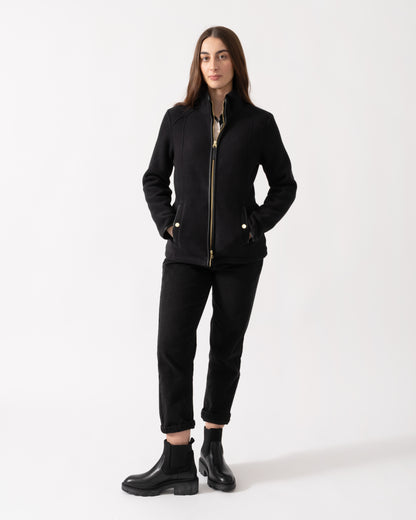 Joules Heritage Full Zip Womens Fleece - Black