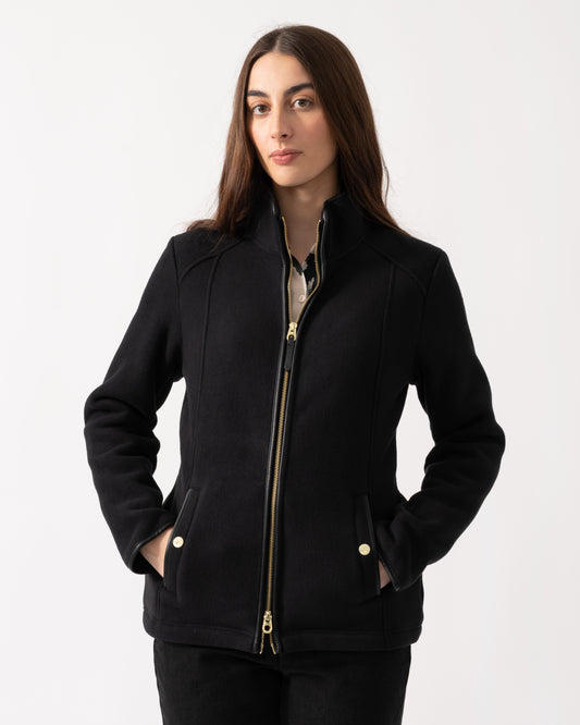 Joules Heritage Full Zip Womens Fleece - Black