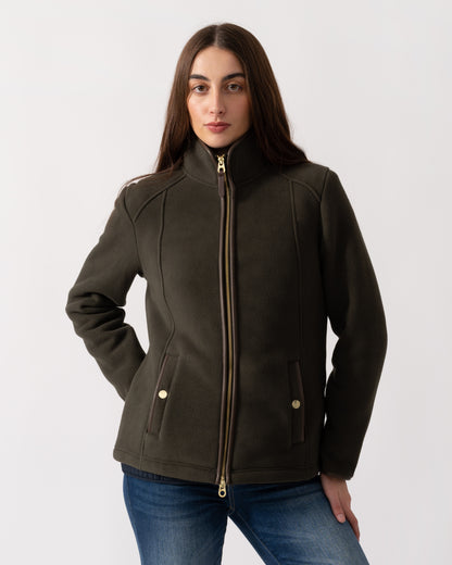 Joules Heritage Full Zip Womens Fleece  - Green