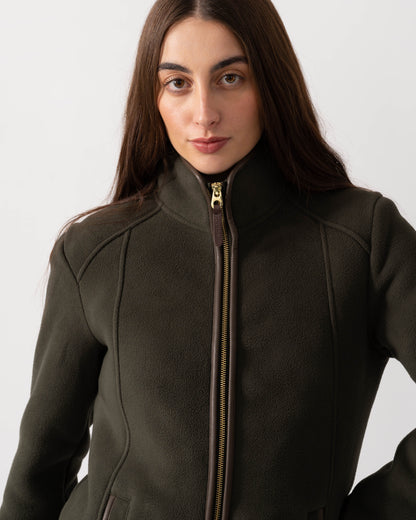 Joules Heritage Full Zip Womens Fleece  - Green