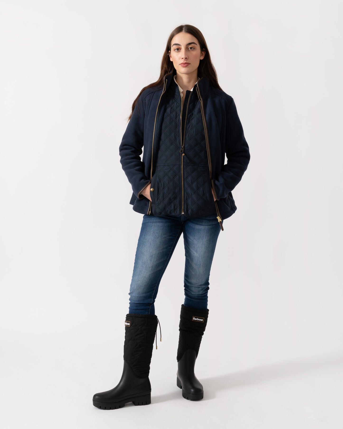 Joules Heritage Full Zip Womens Fleece - Navy
