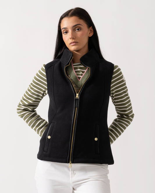 Joules Heritage Womens Fleece Gilet - Black