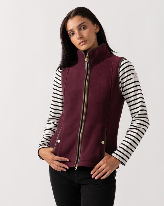 Joules Heritage Womens Gilet - Red