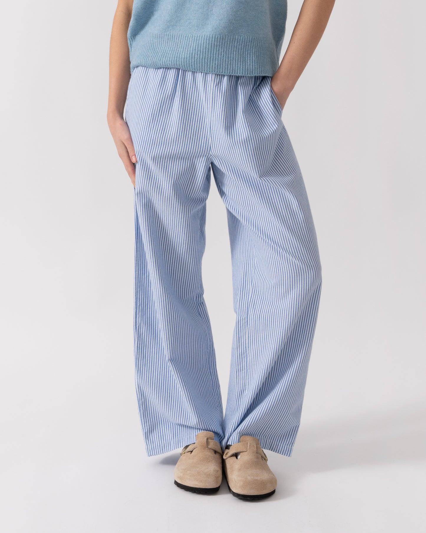 Joules Hallie Womens Trousers - Blue Stripe