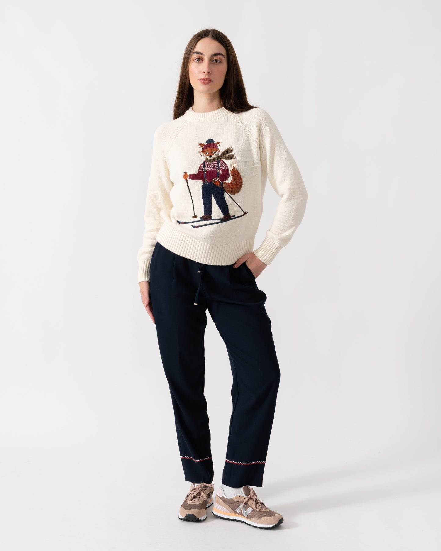 Tommy Hilfiger Womens Paloma Trousers - CHO - Designer Womens Trousers