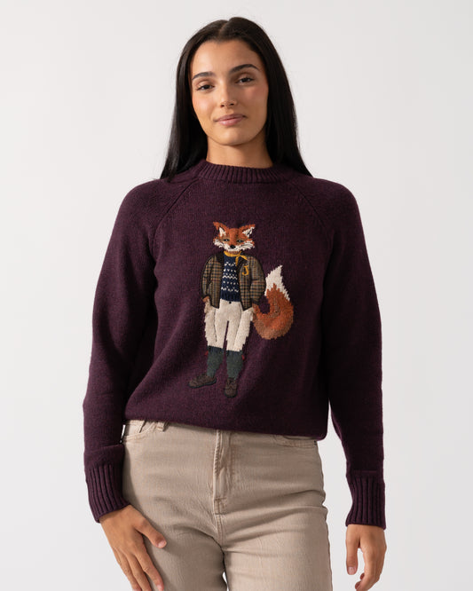 Joules Jonty Womens Jumper - Wine