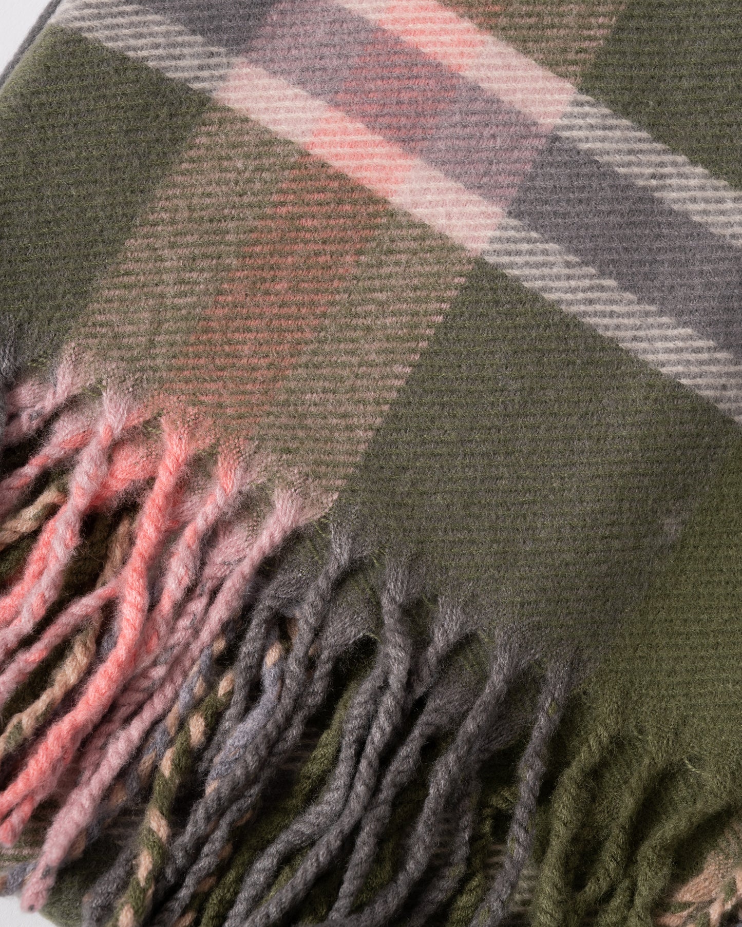 Joules Langtree Womens Scarf - Green/Pink