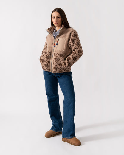 Joules Lottie Womens Jacket - Neutral Icon Print