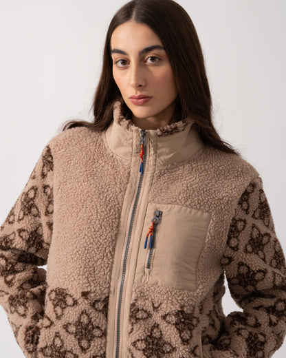 Joules Lottie Womens Jacket - Neutral Icon Print