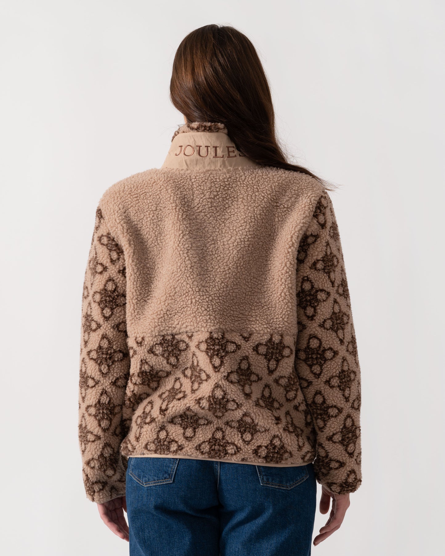 Joules Lottie Womens Jacket - Neutral Icon Print