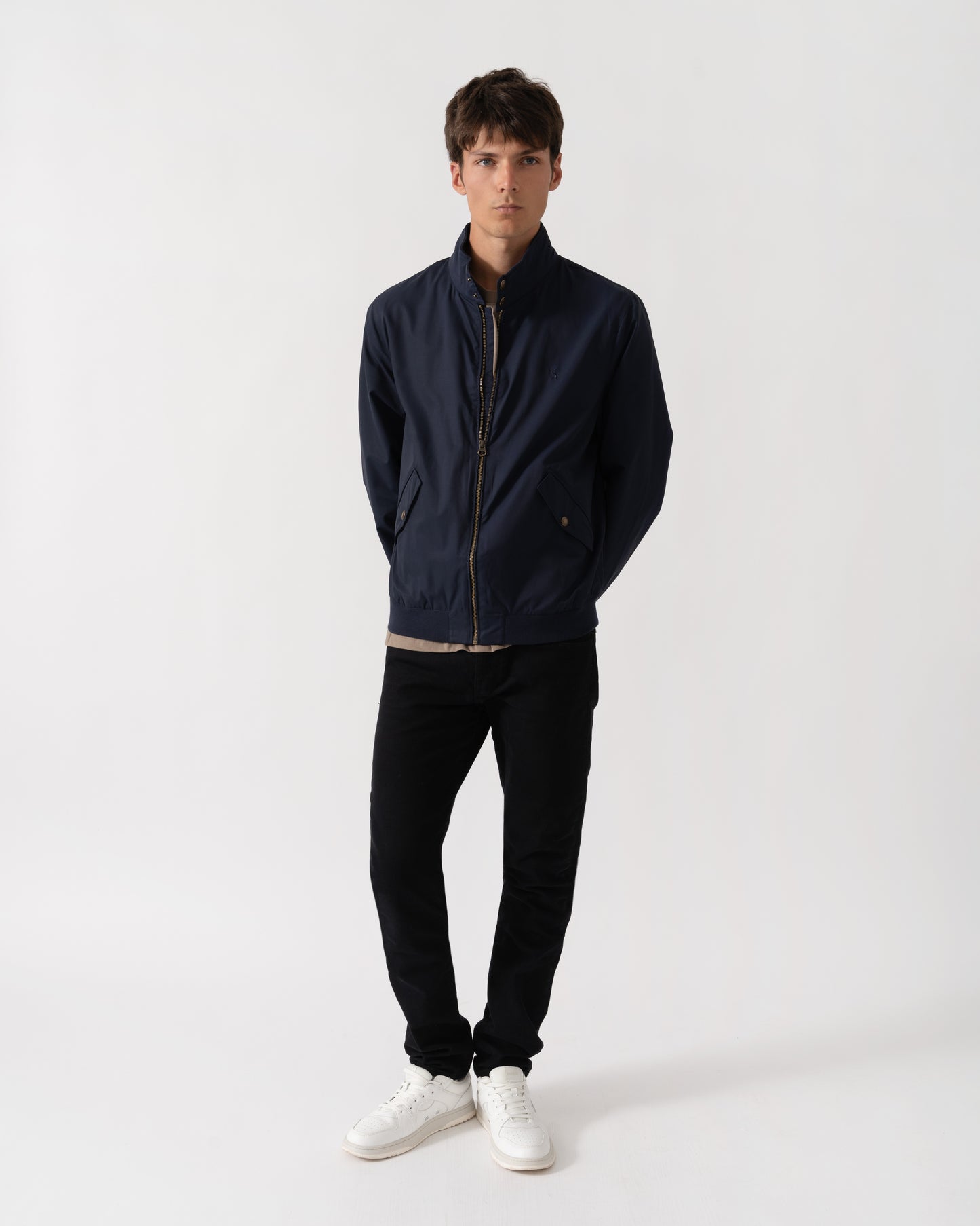 Joules Mens Harrington Jacket - Navy full length