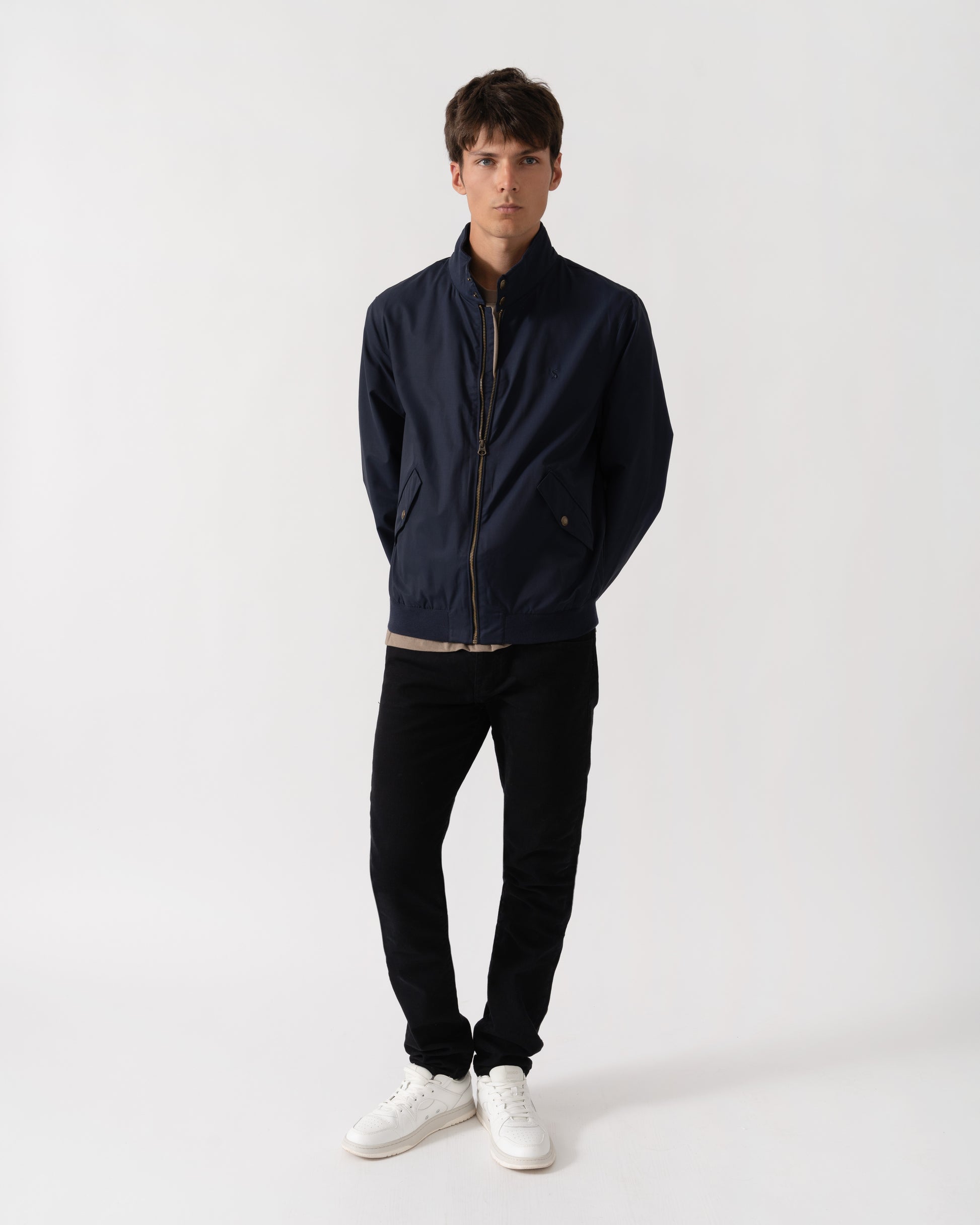 Joules Mens Harrington Jacket - Navy full length