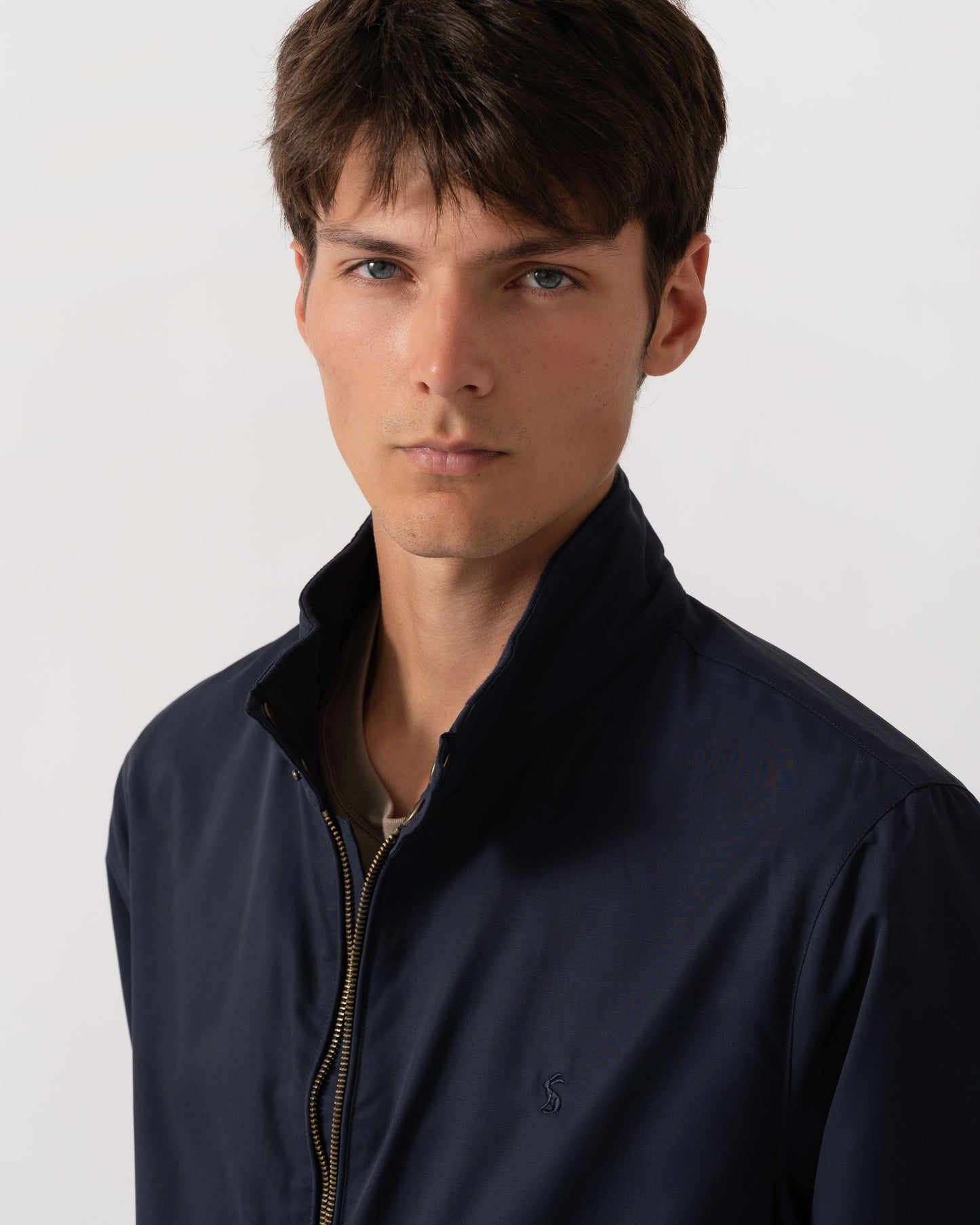 Joules Mens Harrington Jacket - Navy detail