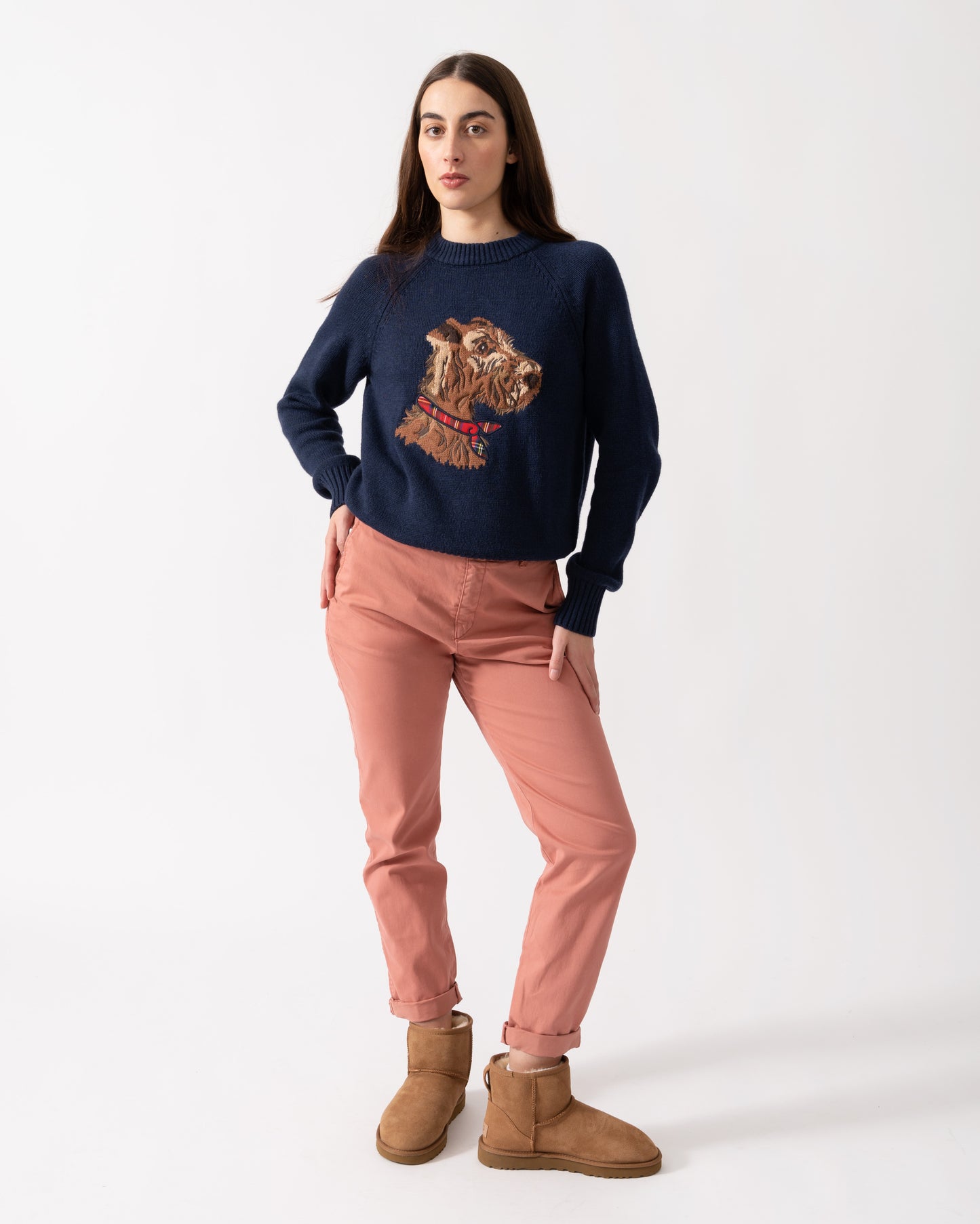 Joules Monty Dog Womens Jumper - Navy