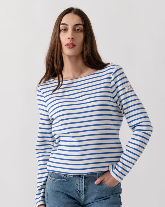 Joules New Harbour Womens Striped Breton Top - Blue/White Stripe