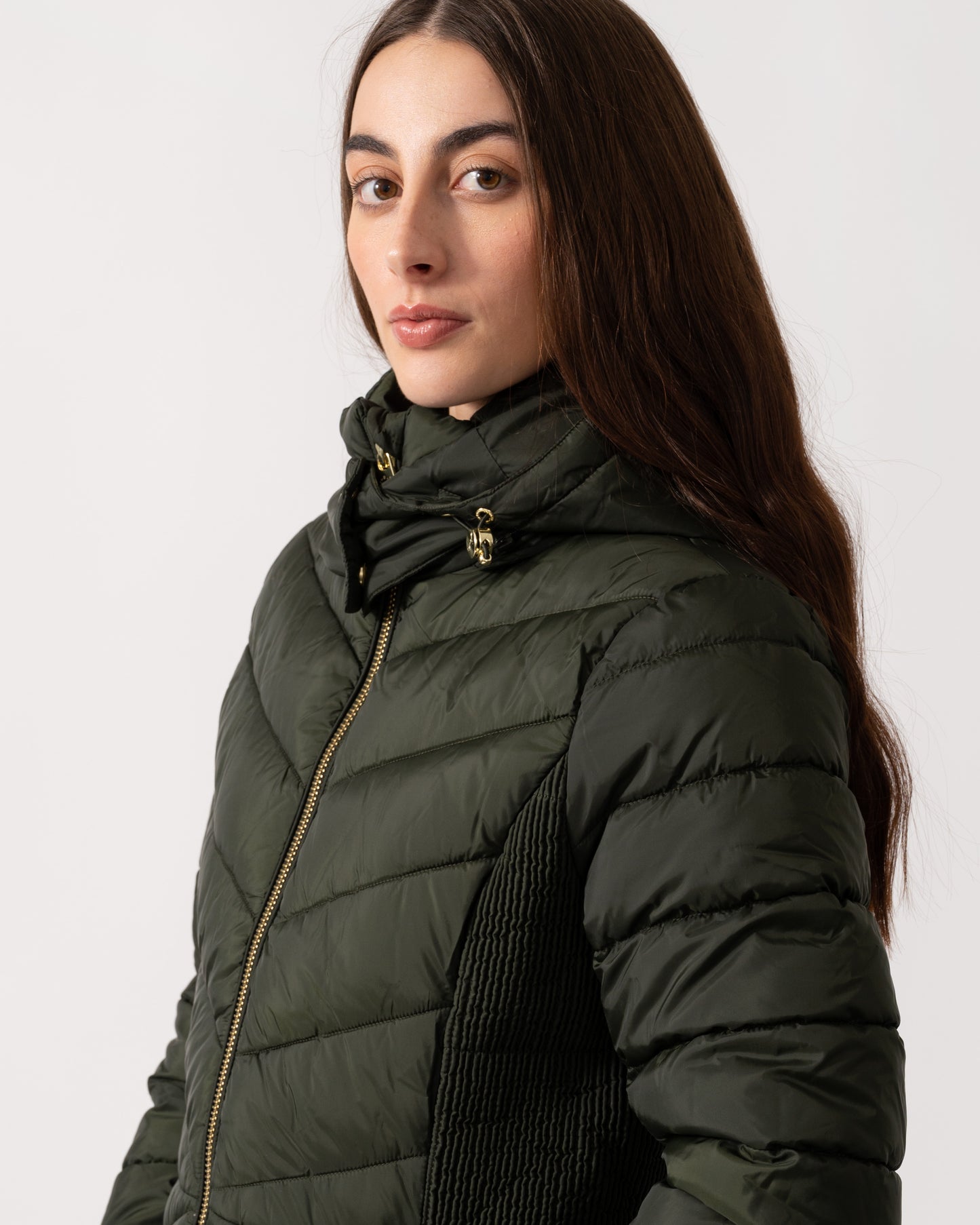 Joules Pembury Womens Coat - Khaki Green