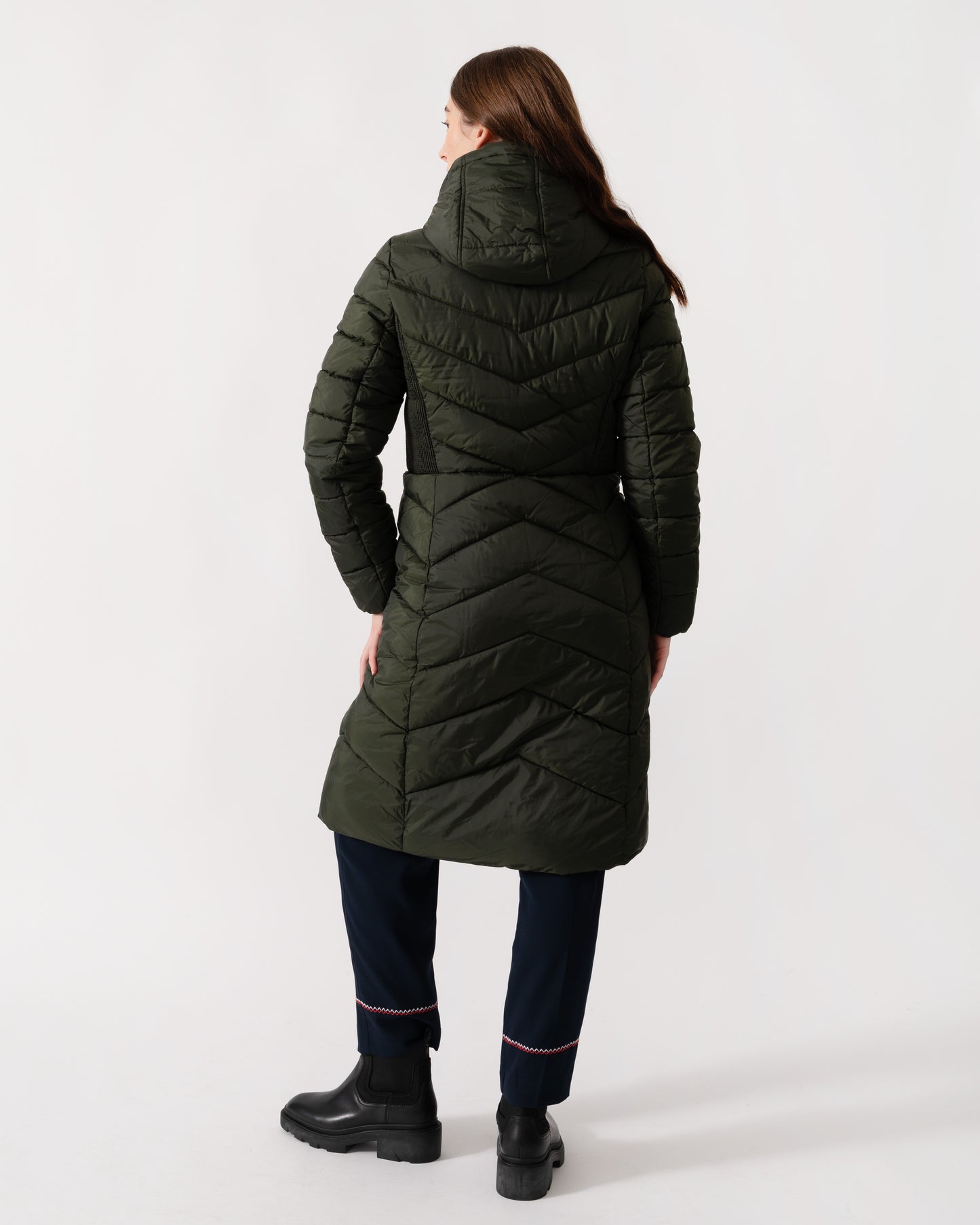 Joules Pembury Womens Coat - Khaki Green