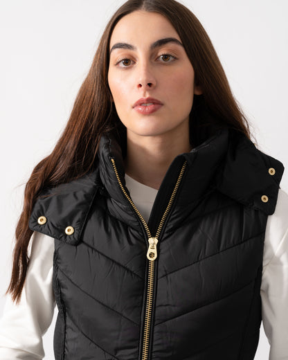 Joules Pembury Womens Long Gilet - Black