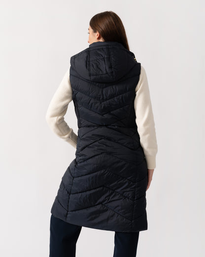 Joules Pembury Womens Long Gilet - Navy