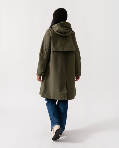 Joules Rainaway Womens Raincoat - Green Grapeleaf