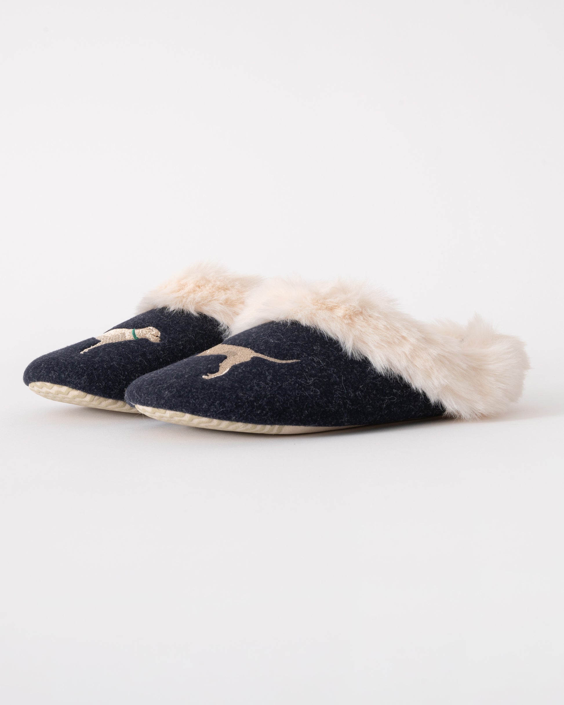 Joules Slippet Womens Slippers in Navy