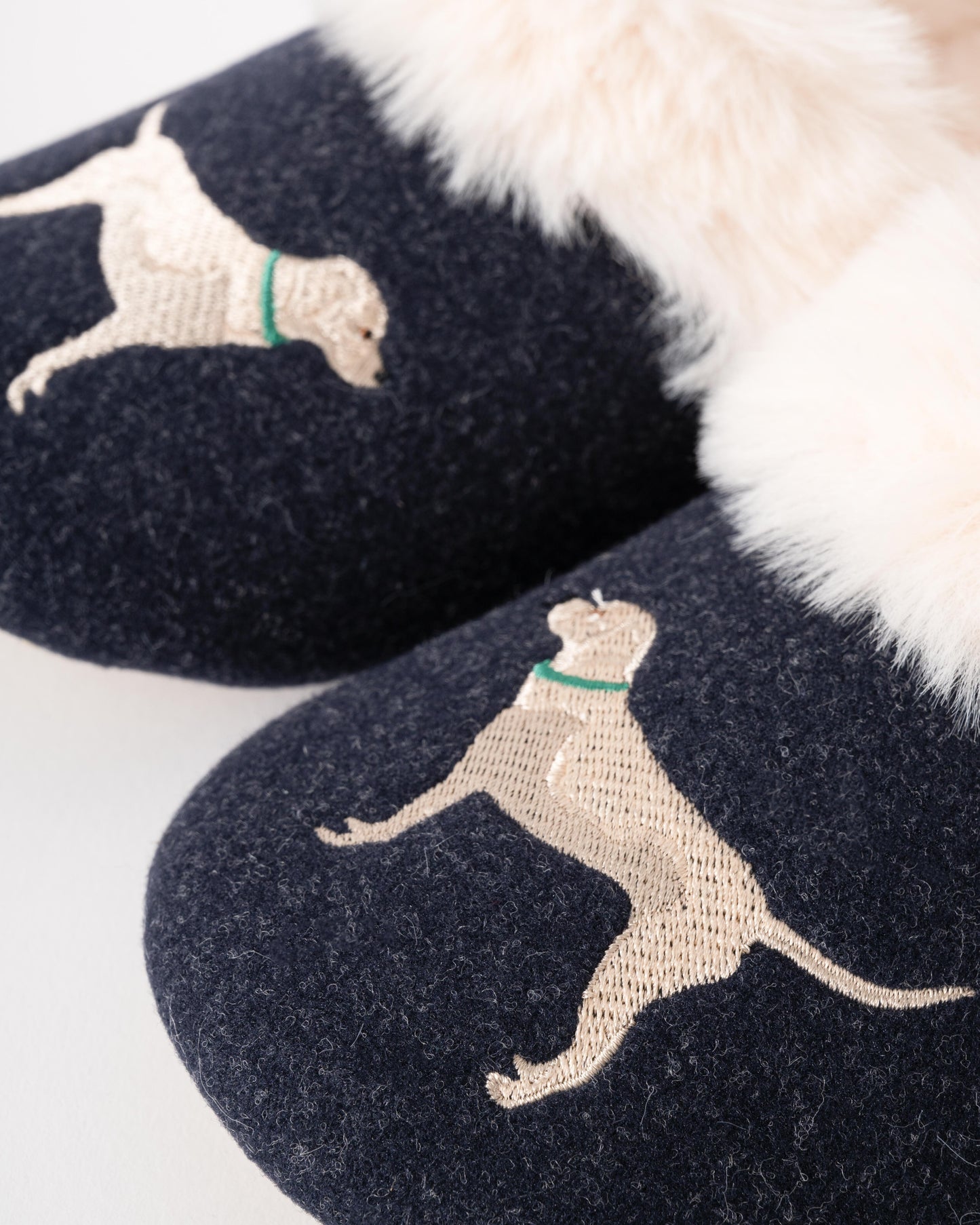 Joules Slippet Womens Slippers - Navy