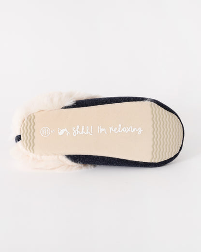 Joules Slippet Womens Slippers - Navy