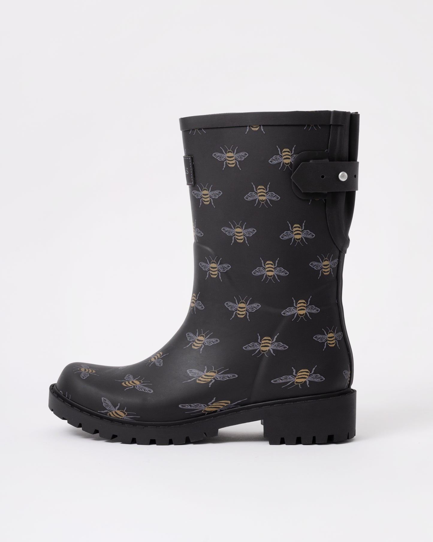 Joules Wistow Womens Wellies - Black Bee - side