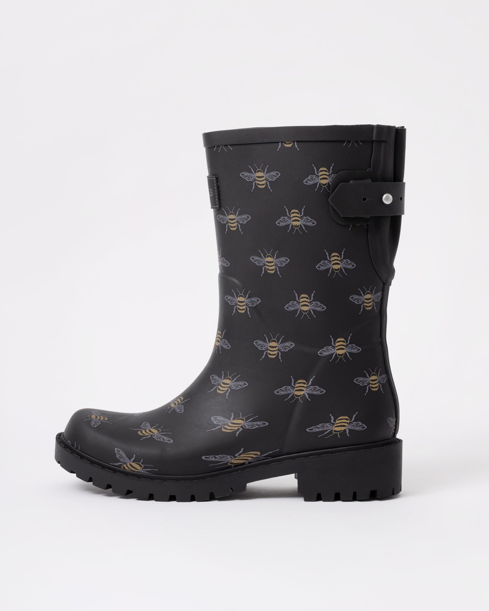 Joules Wistow Womens Wellies - Black Bee - side
