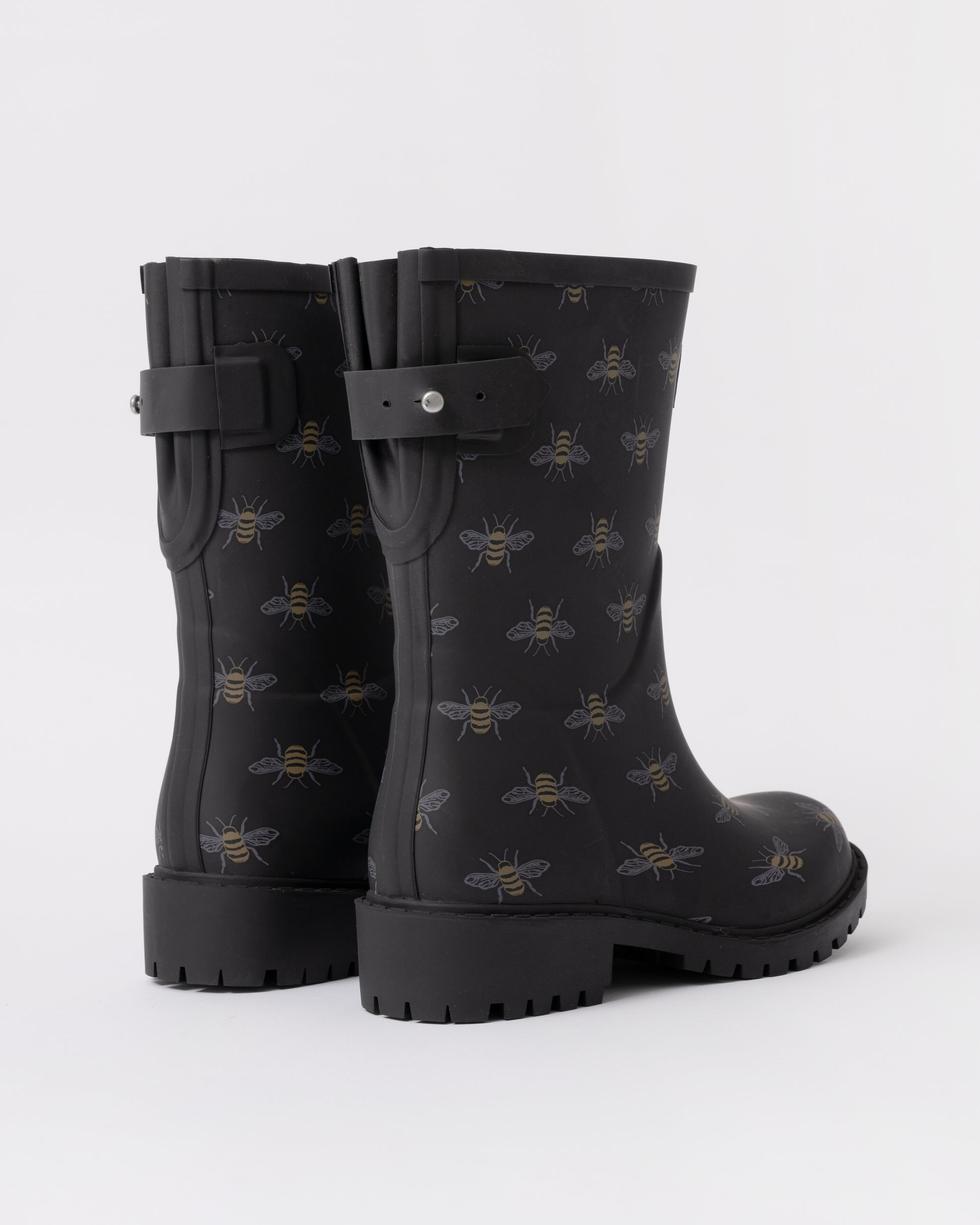 Joules Wistow Womens Wellies - Black Bee - back
