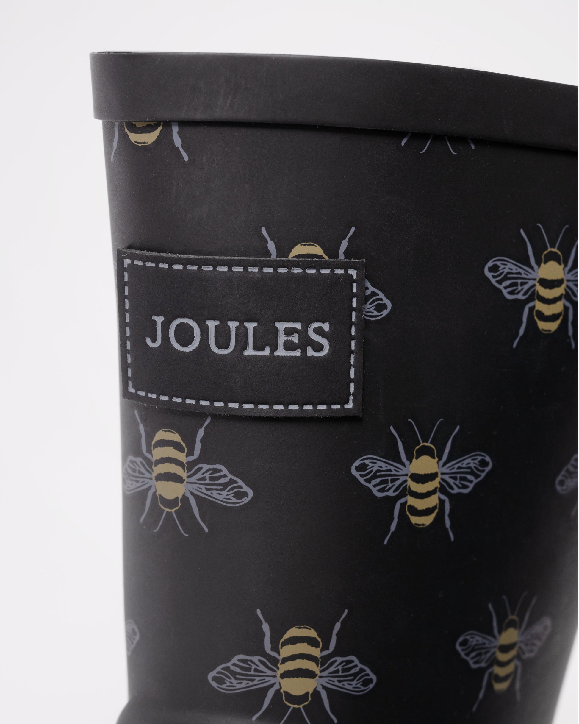 Joules Wistow Womens Wellies - Black Bee - detail