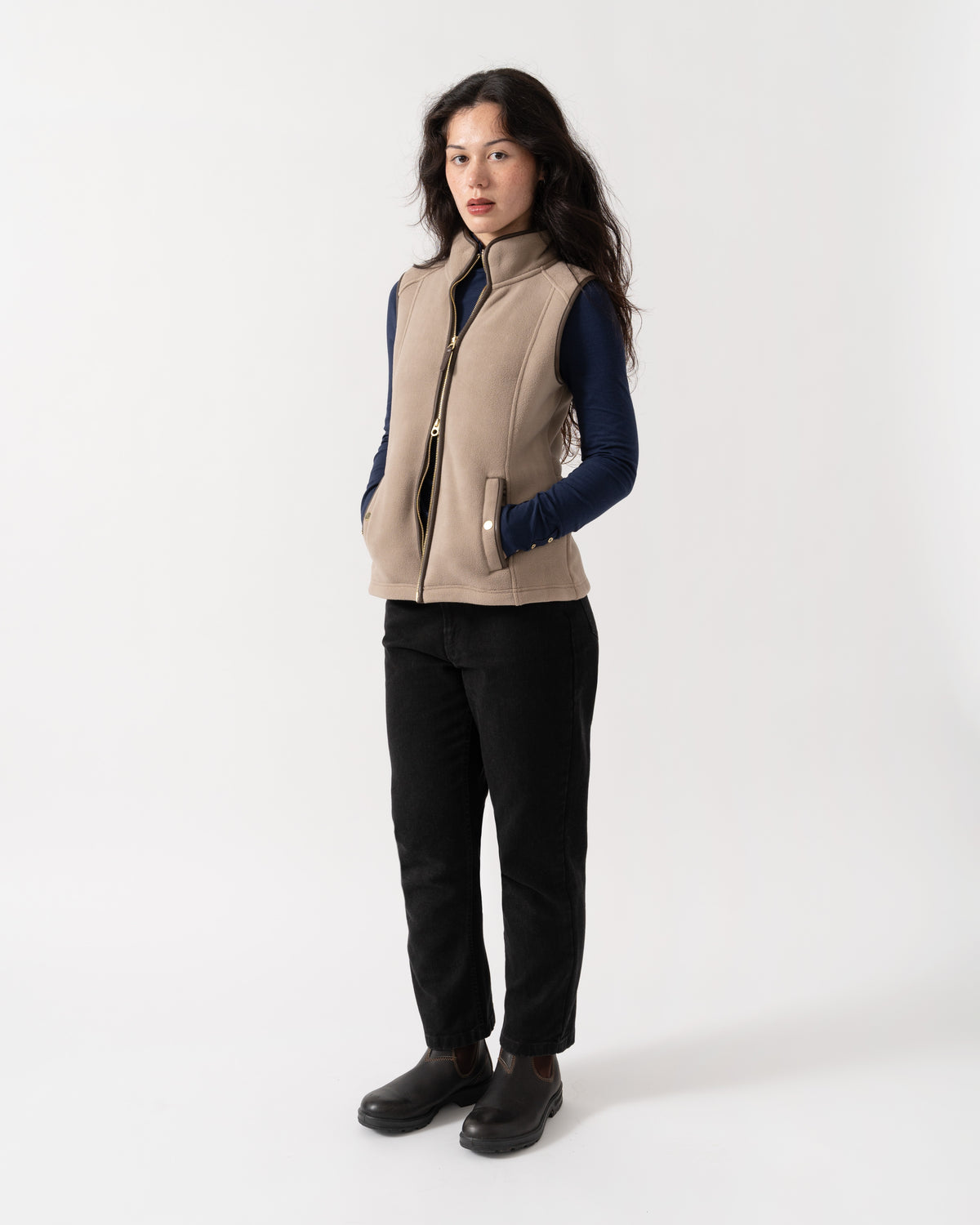 Outfit of Joules Womens Heritage Gilet - Mink Brown
