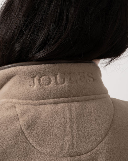 Back of Joules Womens Heritage Gilet - Mink Brown