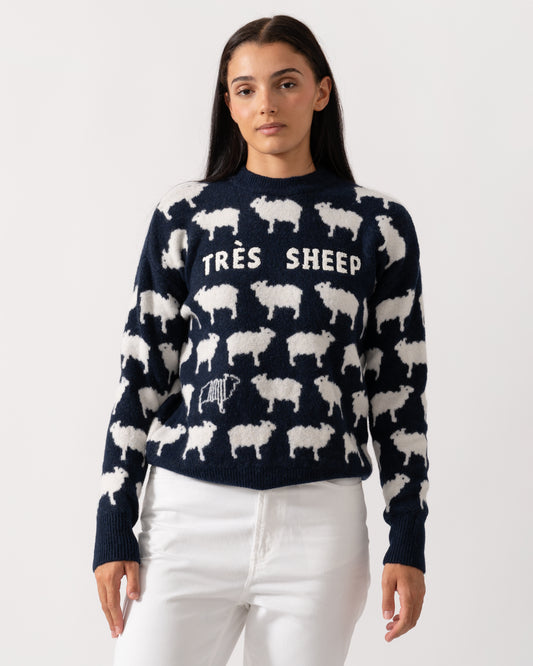 Joules Womens Sheep Jumper - Navy