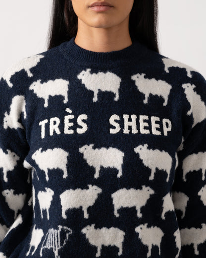 Joules Womens Sheep Jumper - Navy