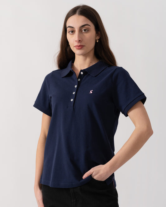 Joules Woody Womens Polo Shirt - Navy