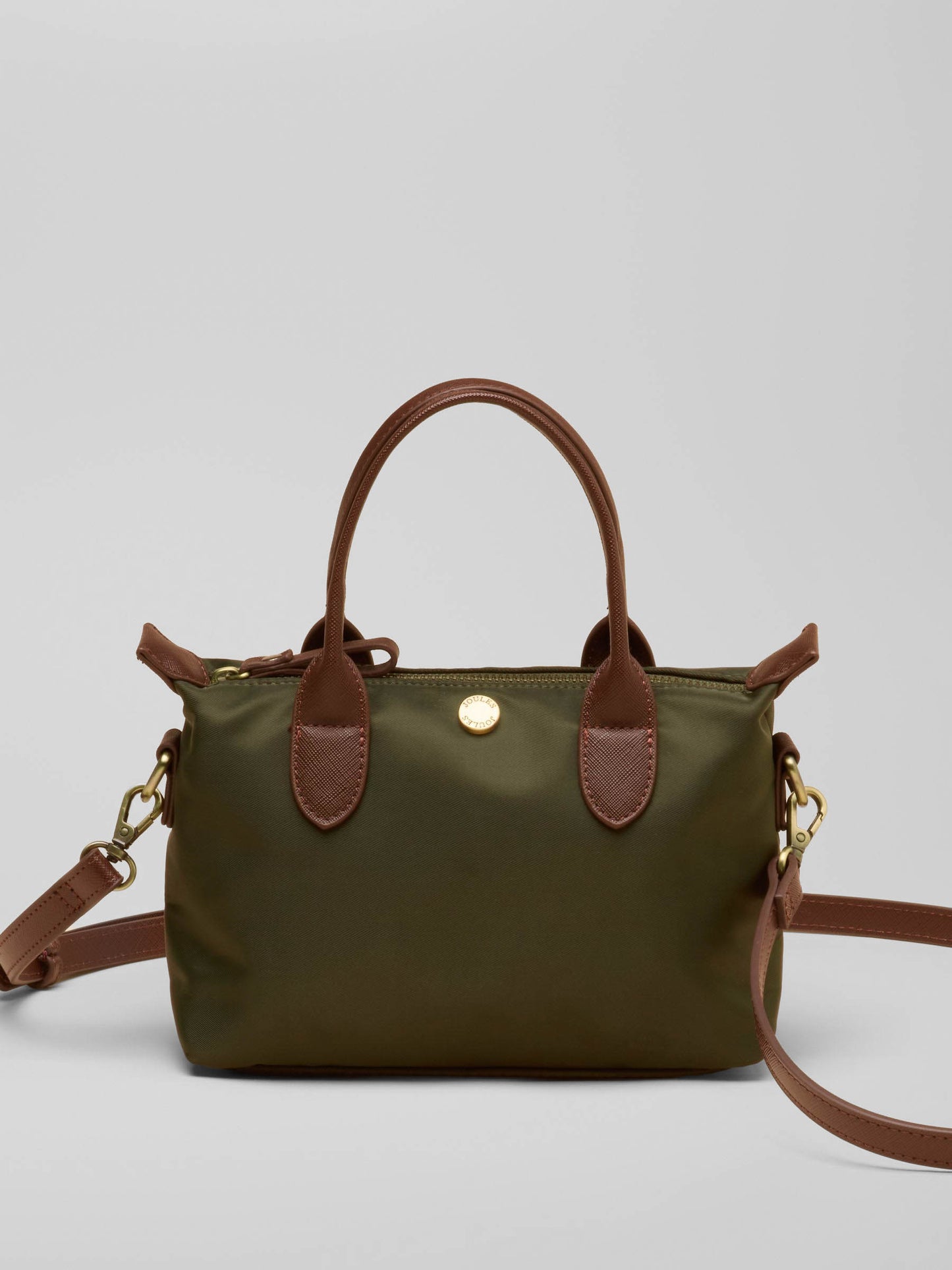 Joules Edie Womens Mini Crossbody Handbag - Khaki