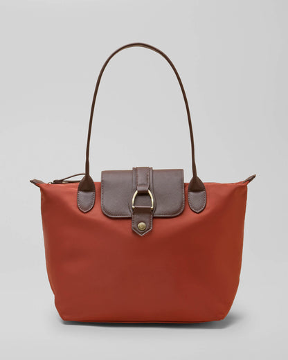 Joules Edie Womens Nylon Tote Bag - Rust