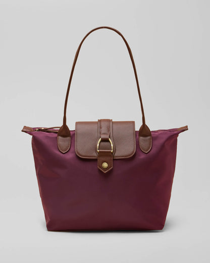 Joules Edie Womens Nylon Tote Bag - Port | CHO | Designer Womens Bags