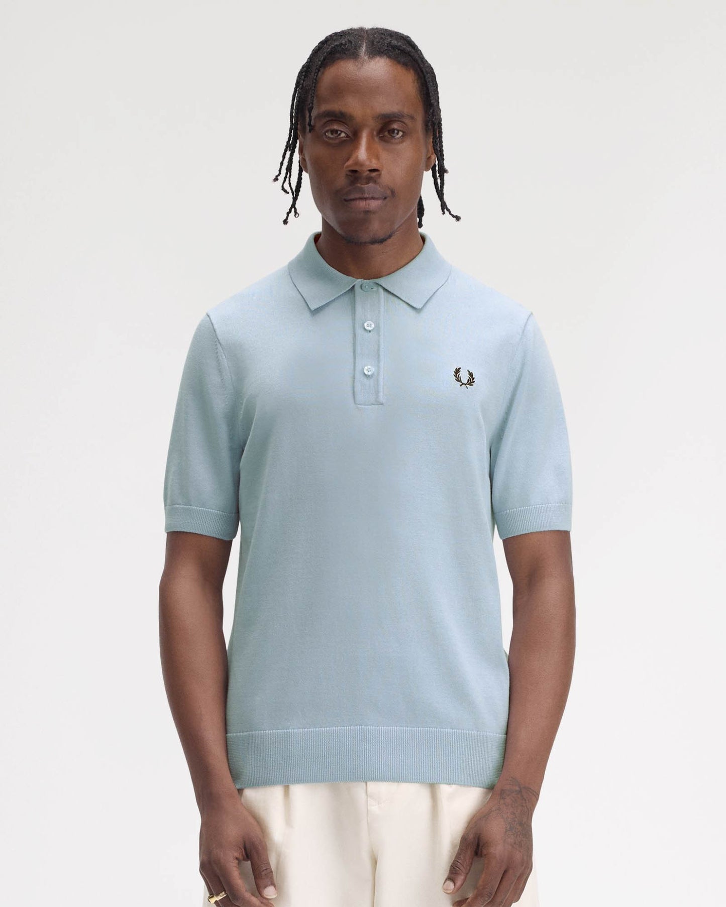 Fred Perry Mens Cotton Knitted Shirt