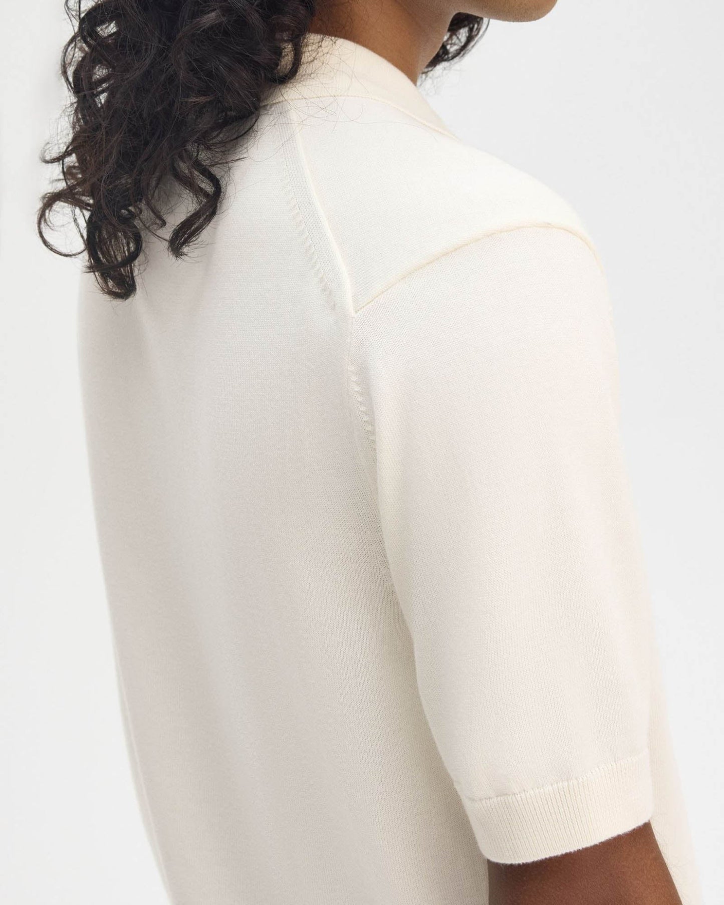 Fred Perry Mens Cotton Knitted Shirt - Ecru 560