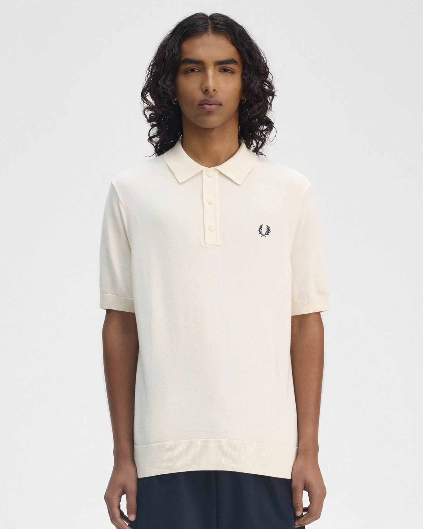 Fred Perry Mens Cotton Knitted Shirt