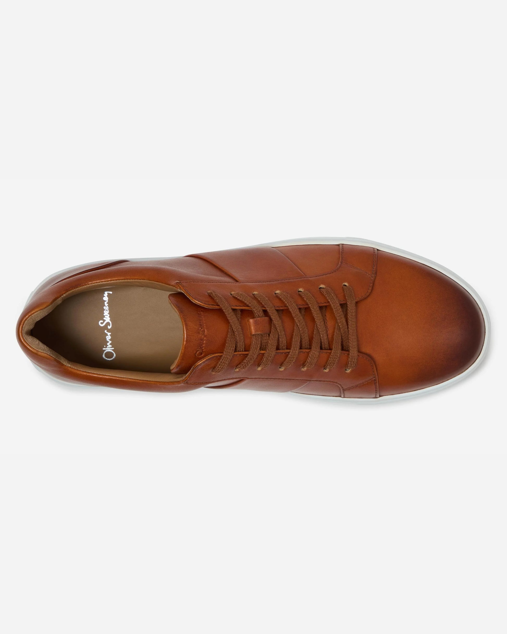 Oliver Sweeney Kendal Leather Mens Trainers - Tan | CHO | Designer Mens Trainers