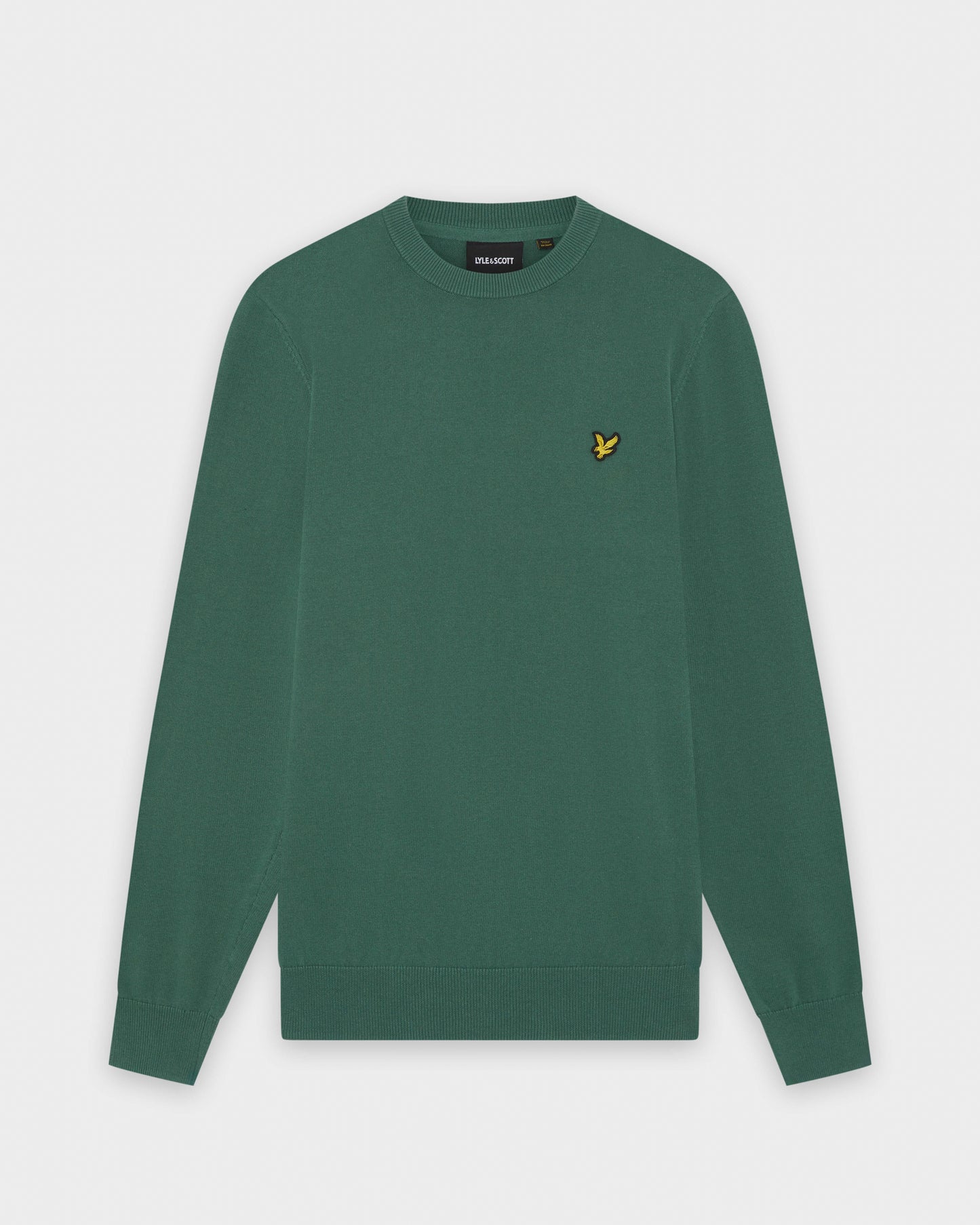Lyle & Scott Cotton Crew Neck Mens Jumper - W130 Everglade
